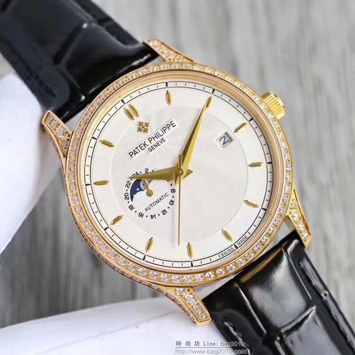 百達翡麗PATEK PHILPPE 新款 日月星辰系列 進口8217機芯 時尚大方 高端男士腕表  wssb3511